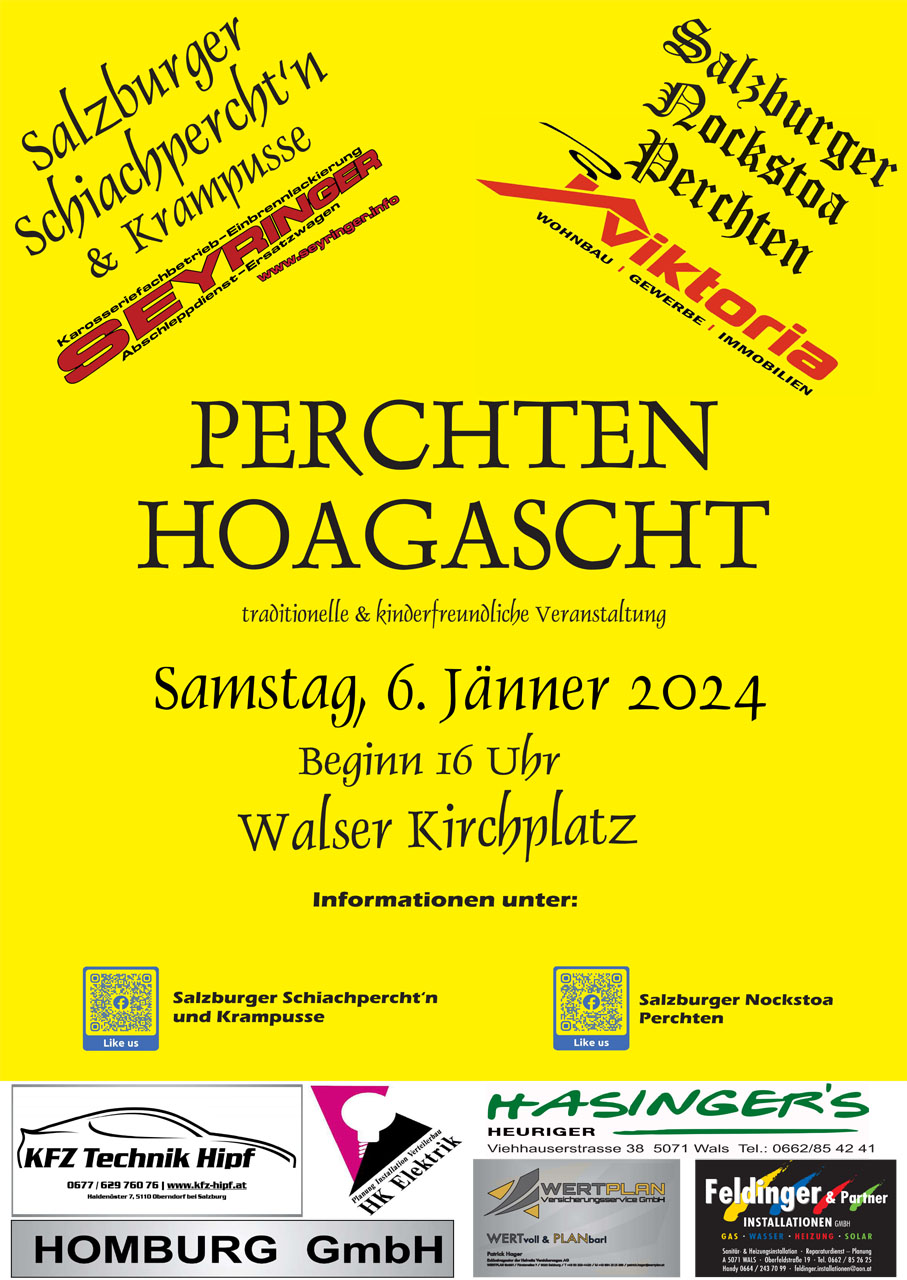 Perchten Hoagascht, 6. Jänner 2024 | Salzburger Schiachpercht'n und Krampusse