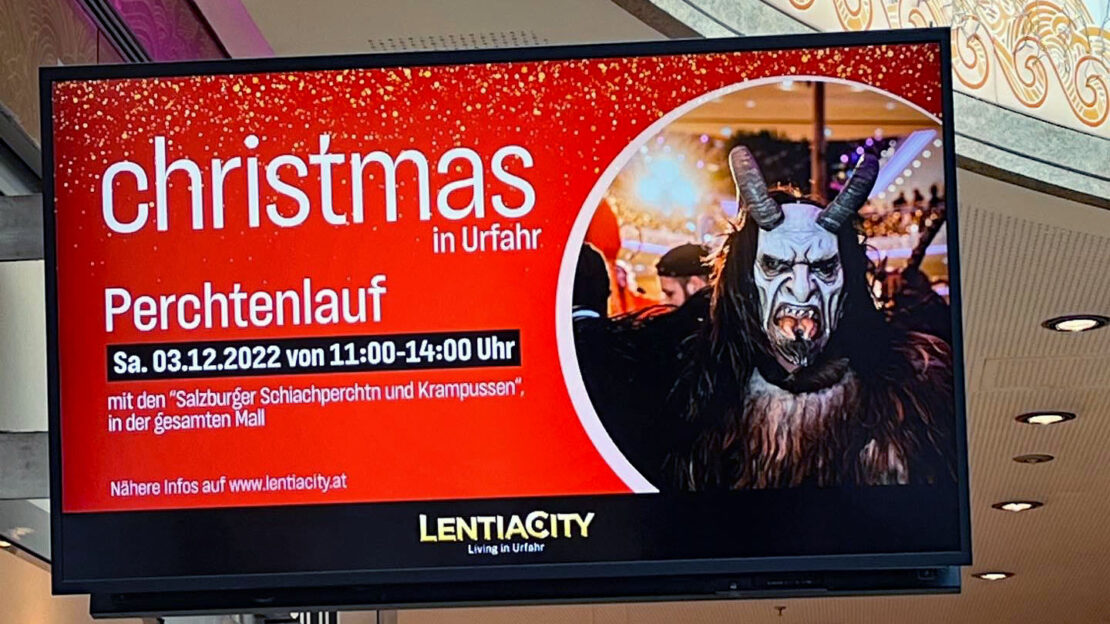 Krampuslauf LentiaCity Linz, 3. Dezember 2022 | Salzburger Schiachpercht'n und Krampusse