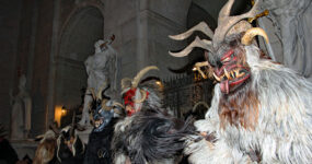 Krampuslauf Christkindlmarkt Salzburg, 5. Dezember 2013 | Salzburger Schiachpercht'n und Krampusse