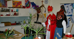 Nikolausbesuch im SPZ Hallein, 5. Dezember 2007 | Salzburger Schiachpercht'n und Krampusse