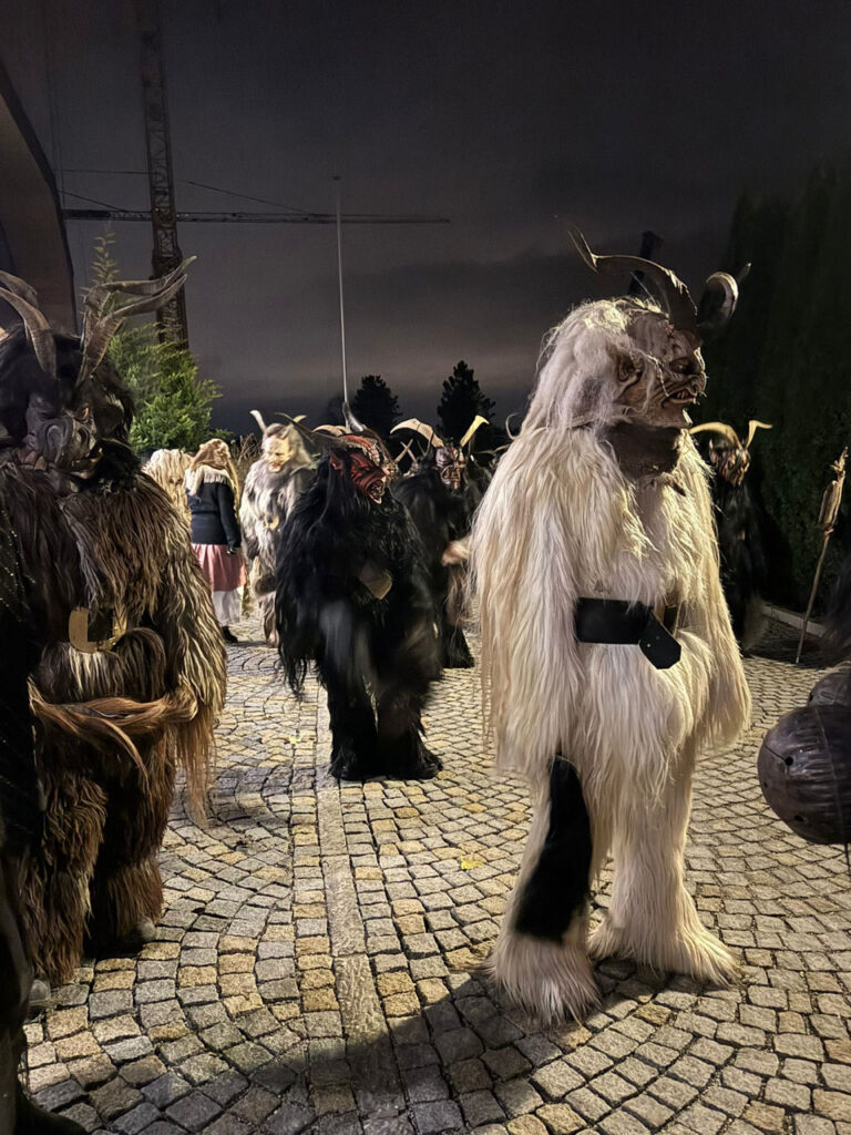 Krampuslauf der Kinder und Erwachsenen der Dorcha Pass, Fürstenbrunn/Salzbug, 29. November 2024 | Salzburger Schiachpercht'n und Krampusse