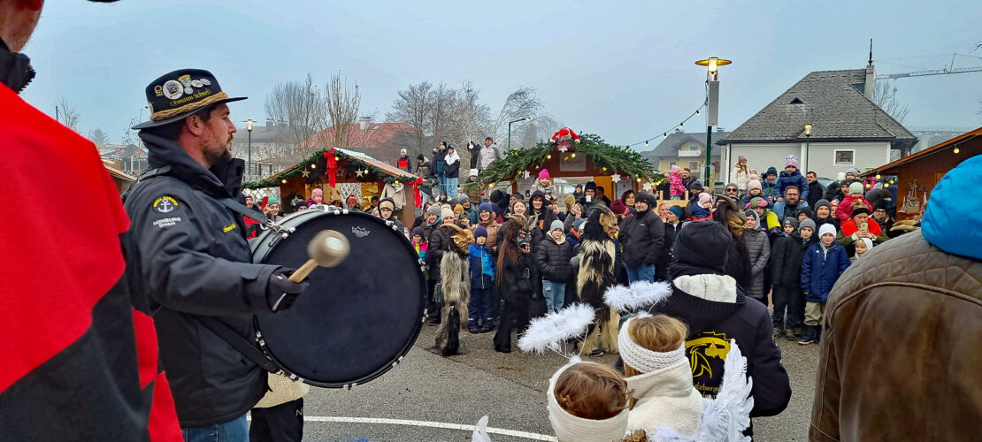 Kinderkrampuslauf in Obertrum am See, 1. Dezember 2024 | Salzburger Schiachpercht'n und Krampusse