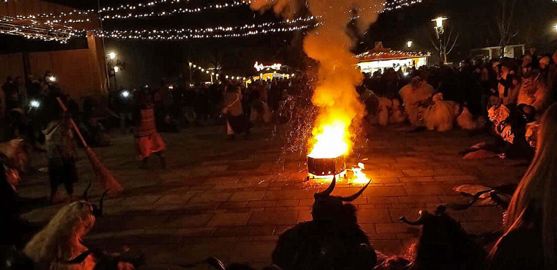 Krampuslauf in Obertrum am See, 1. Dezember 2024 | Salzburger Schiachpercht'n und Krampusse